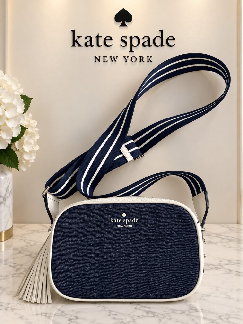 Kate Spade Denim Camera Bag